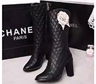 2017 chanle women Boot in Lambskin leather CHW1603