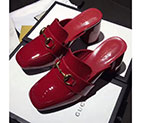 2017 gucci women Slippers in Patent leather GWS572