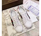 2017 gucci women Sneakers shoes in Calfskin leather GWS496