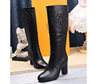 2017 hermes women High Boots in Calfskin Leather inside velvet heel 8.5cm HWS326