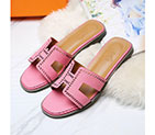 2017 hermes women Slippers in Calfskin leather HWS246