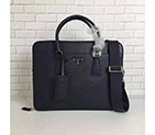2017 prada Men briefcase bag Original Saffiano Cuir leather 2VE366 2VE366