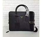 2017 prada Men briefcase bag Original Saffiano Cuir leather 2VE366 2VE366