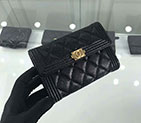 2018 Boy Chanel Tri-fold wallet A84302