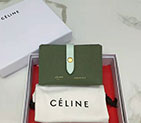 2018 CELINE STRAP ACCORDEON CARD HOLDER IN GRAINED CALFSKIN AND SHINY CALFSKIN 104323