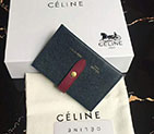 2018 CELINE STRAP ACCORDEON CARD HOLDER IN GRAINED CALFSKIN AND SHINY CALFSKIN 104323