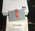 2018 CELINE STRAP ACCORDEON CARD HOLDER IN GRAINED CALFSKIN AND SHINY CALFSKIN 104323