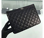 2018 Chanel Banquet Clutch Original Lambskin Leather A80562 Black A80562