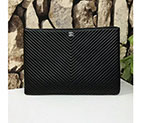 2018 Chanel Banquet Clutch Original Sheepskin Leather A69252 Black A69252