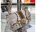 2018 Chanel Classic Flap Bag Original Python Leather 1112