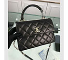 2018 Chanel Classic Top Handle Bag Original Lambskin Leather A92236