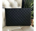 2018 Chanel Ipad Clutch Original Caviar Leather A69351 Black Silver A69351