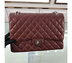 2018 Classic Chanel Maxi Double Flaps Bag A58601 Original Caviar Leather A58601