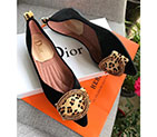 2018 Dior women Flat shoes in velvet DSW0349
