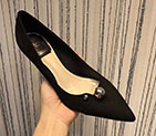 2018 Dior women shoes in velvet Heel 7cm DSW0352