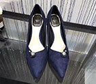 2018 Dior women shoes in velvet Heel 7cm DSW0351