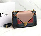 2018 Diorama bag in multi-coloured patchwork D0422