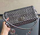2018 LEATHER MIU MIU ICONIC CRYSTAL BAG 5BD233