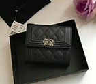 2018 Le Boy Chanel Matelasse Tri-Fold Wallet A80734