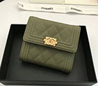 2018 Le Boy Chanel Matelasse Tri-Fold Wallet A80734
