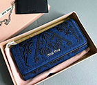 2018 Miu Miu DENIM WALLET 5MH109
