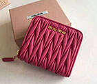 2018 Miu Miu MADRAS GOAT LEATHER WALLET 5ML522