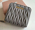 2018 Miu Miu MADRAS GOAT LEATHER WALLET 5ML522