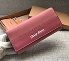 2018 MiuMiu MADRAS GOAT LEATHER AND LEATHER WALLET 5MH109
