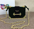 2018 Prada Women velvet shoulder bag 1BH018