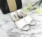 2018 Prada women Slippers in Patent leather Heel 5.5cm PSW0298