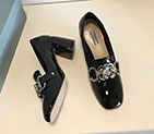 2018 Prada women shoes in Patent leather Heel 6.5cm PSW0288