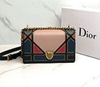2018 Small Diorama bag in multi-coloured patchwork D0421