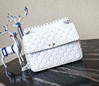 2018 VALENTINO FREE ROCKSTUD SPIKE MEDIUM CHAIN BAG 0122