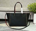 2018 Valentino Garavani Guitar Rockstud Rolling Double reversible tote in calfskin 0975