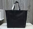 2018 Valentino Garavani Guitar Rockstud Rolling Double reversible tote in calfskin 0979