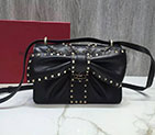 2018 Valentino MAXI BOW STRIPED SHOULDER BAG 1024