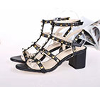 2018 Valentino women Sandal in Calfskin with rivet Heel 5.5cm VN0535