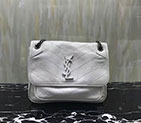 2018 YSL Baby Niki Chain Bag in Crinkled Quilted Leather 533037