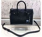 2018 YSL Saint Laurent BABY SAC DE JOUR SOUPLE BAG IN BLACK LEATHER 477477