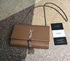 2018 YSL Saint Laurent MEDIUM KATE TASSEL SATCHEL IN SMOOTH LEATHER 354121L