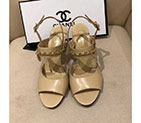 2018 chanle women Sandal in Calfskin Heel 9cm CHW1710