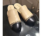 2018 chanle women Slippers in Calfskin leather CHW1680