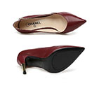 2018 chanle women shoes in Calfskin leather Heel 9cm CHW1634