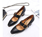 2018 chanle women shoes in lambskin leather Heel 6cm CHW1633