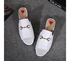 2018 gucci women Slippers in leather GWS801