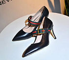 2018 gucci women shoes in Calfskin leather Heel 7.5cm GWS754