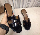 2018 hermes women Slippers in Patent leather HWS364