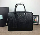 2018 prada Men leather briefcase 2VE368