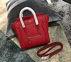 2019 Celine NANO LUGGAGE BAG IN DRUMMED CALFSKIN 189243