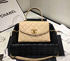 2019 Chanel flap bag with top handle AS1175